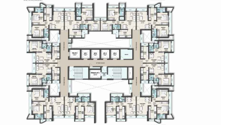 Rajlaxmi-Helios-Codename-Park-Street-Typical-Floor-Plan